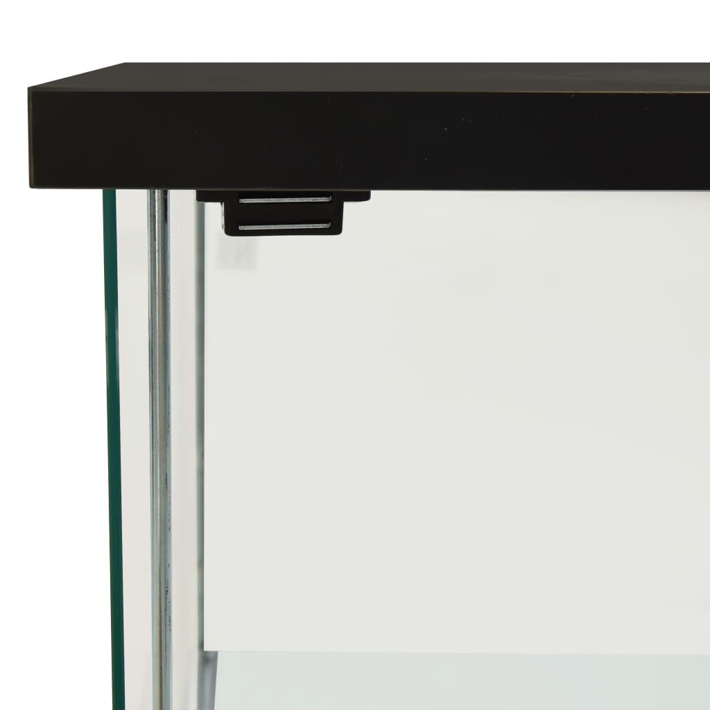 Vitrinekast gehard glas zwart is nu te koop bij PeponiXL, paradijselijk wonen!