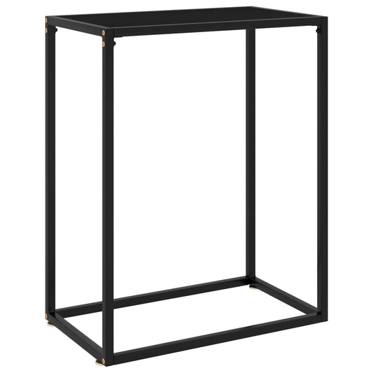 Wandtafel 60x35x75 cm gehard glas zwart is nu te koop bij PeponiXL, paradijselijk wonen!