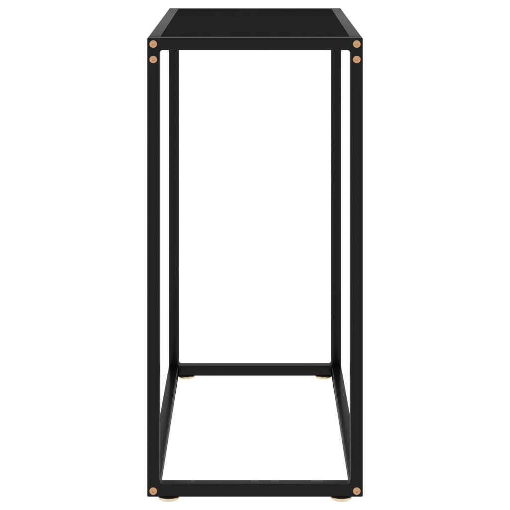 Wandtafel 60x35x75 cm gehard glas zwart is nu te koop bij PeponiXL, paradijselijk wonen!