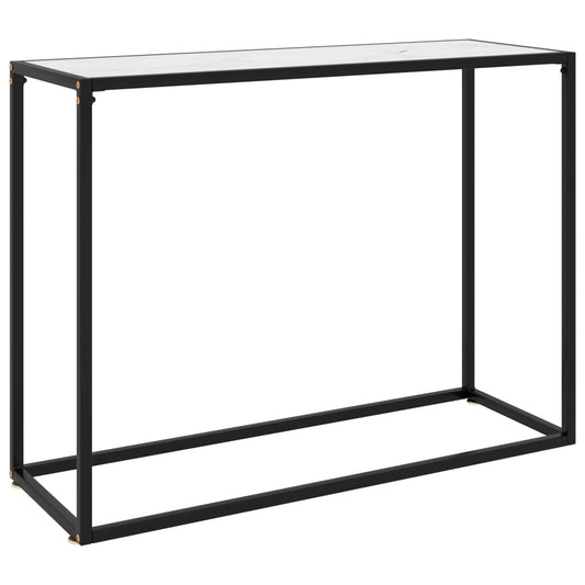 Wandtafel 100x35x75 cm gehard glas wit is nu te koop bij PeponiXL, paradijselijk wonen!
