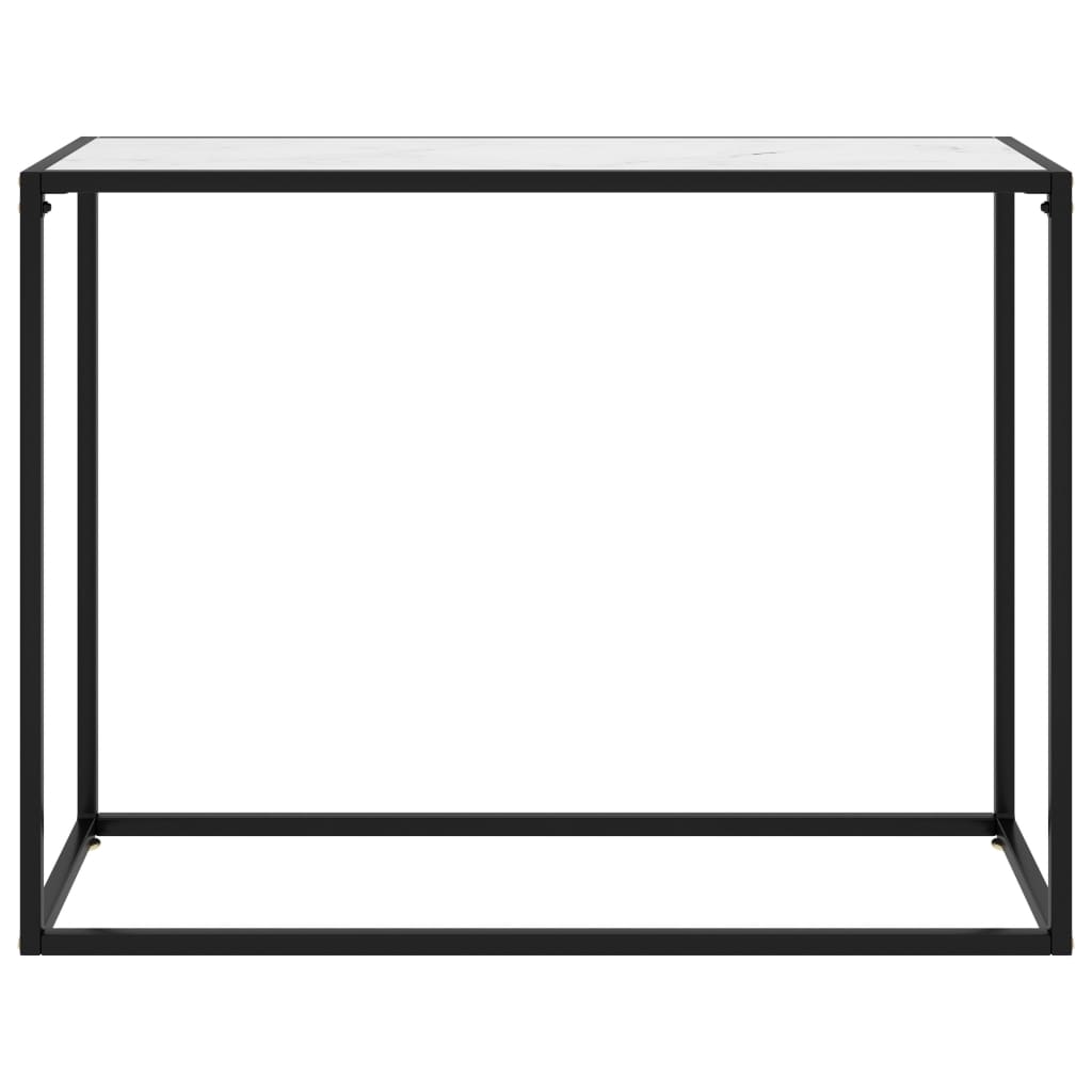 Wandtafel 100x35x75 cm gehard glas wit is nu te koop bij PeponiXL, paradijselijk wonen!