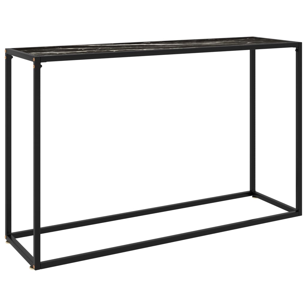 Wandtafel 120x35x75 cm gehard glas zwart is nu te koop bij PeponiXL, paradijselijk wonen!