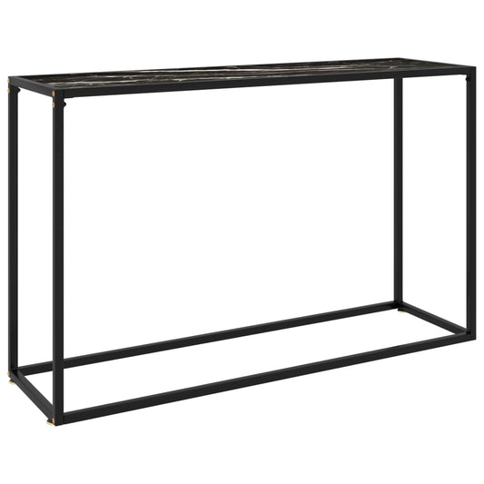 Wandtafel 120x35x75 cm gehard glas zwart is nu te koop bij PeponiXL, paradijselijk wonen!