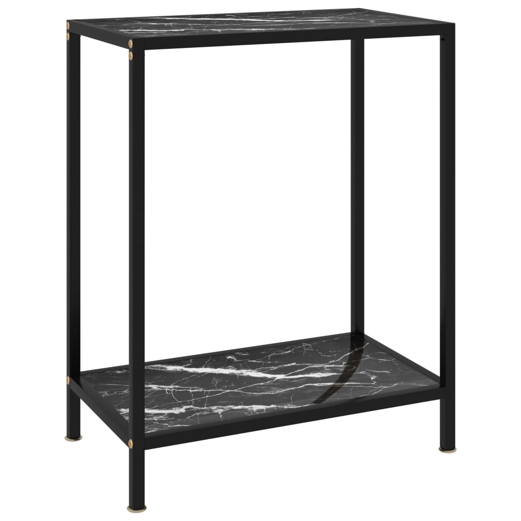 Wandtafel 60x35x75 cm gehard glas zwart is nu te koop bij PeponiXL, paradijselijk wonen!