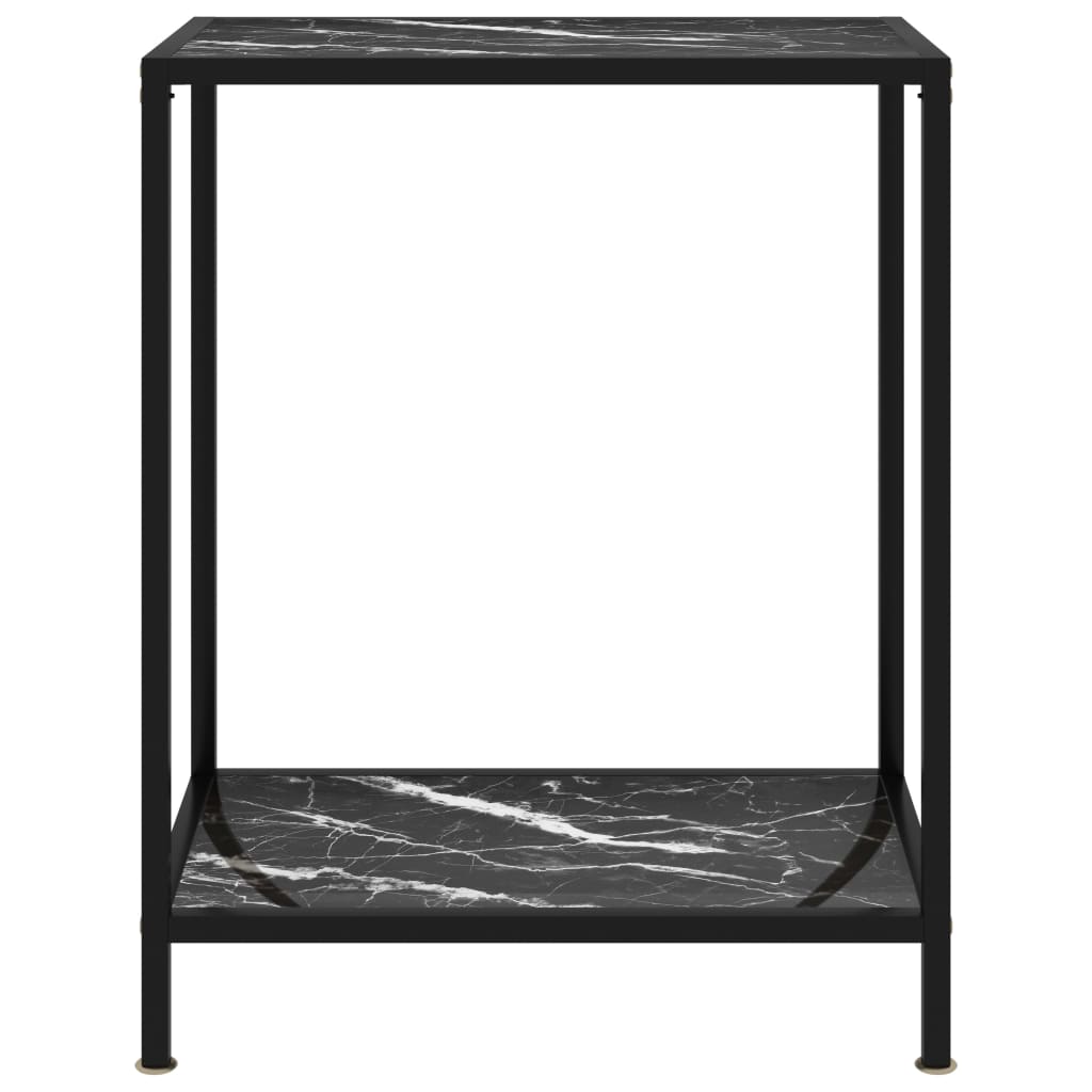 Wandtafel 60x35x75 cm gehard glas zwart is nu te koop bij PeponiXL, paradijselijk wonen!