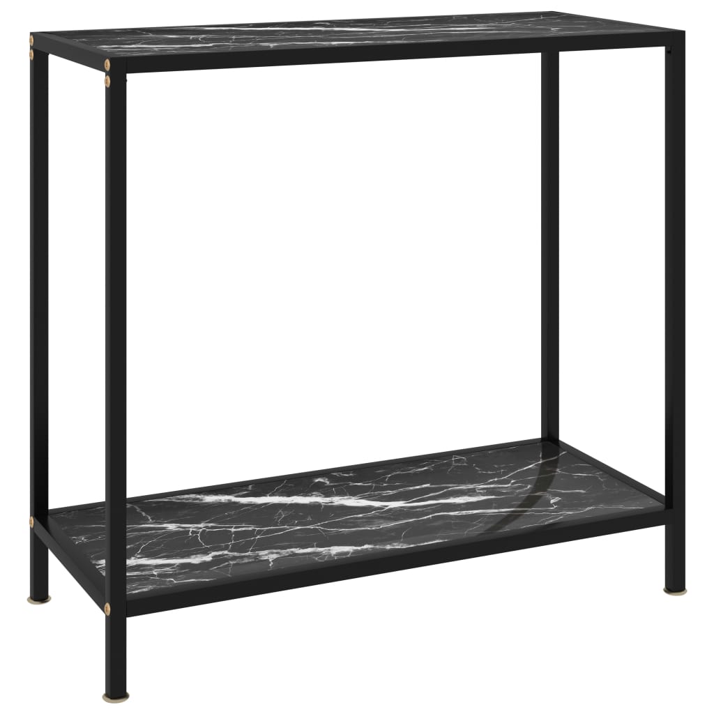 Wandtafel 80x35x75 cm gehard glas zwart is nu te koop bij PeponiXL, paradijselijk wonen!