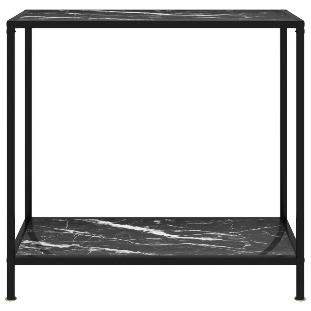 Wandtafel 80x35x75 cm gehard glas zwart is nu te koop bij PeponiXL, paradijselijk wonen!