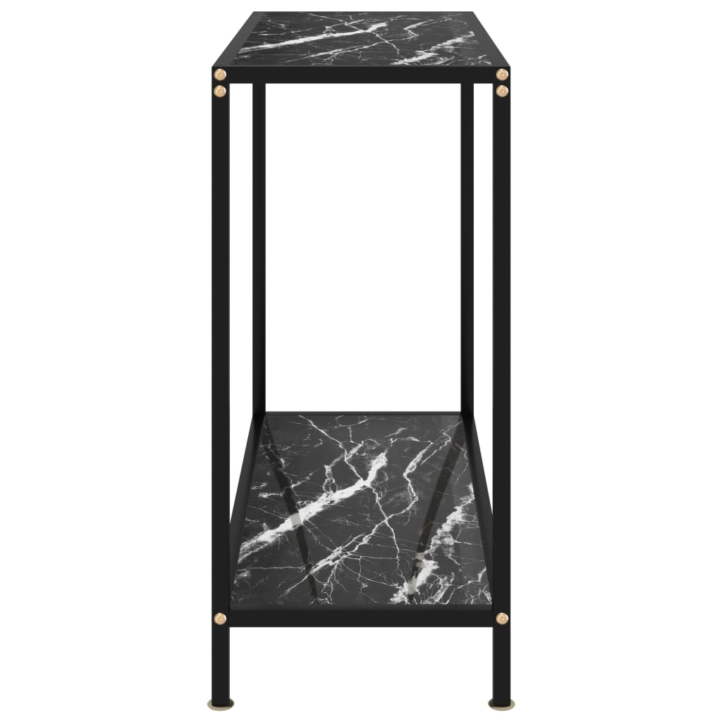 Wandtafel 80x35x75 cm gehard glas zwart is nu te koop bij PeponiXL, paradijselijk wonen!