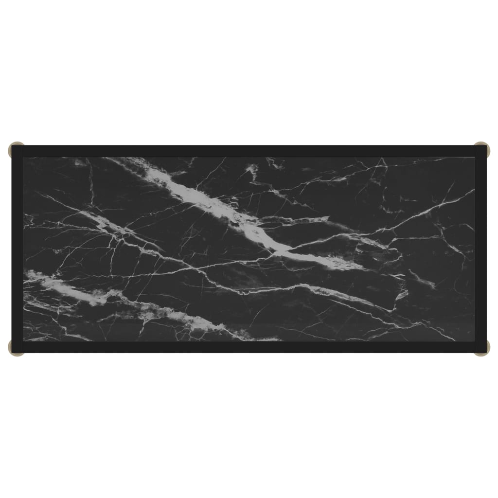 Wandtafel 80x35x75 cm gehard glas zwart is nu te koop bij PeponiXL, paradijselijk wonen!