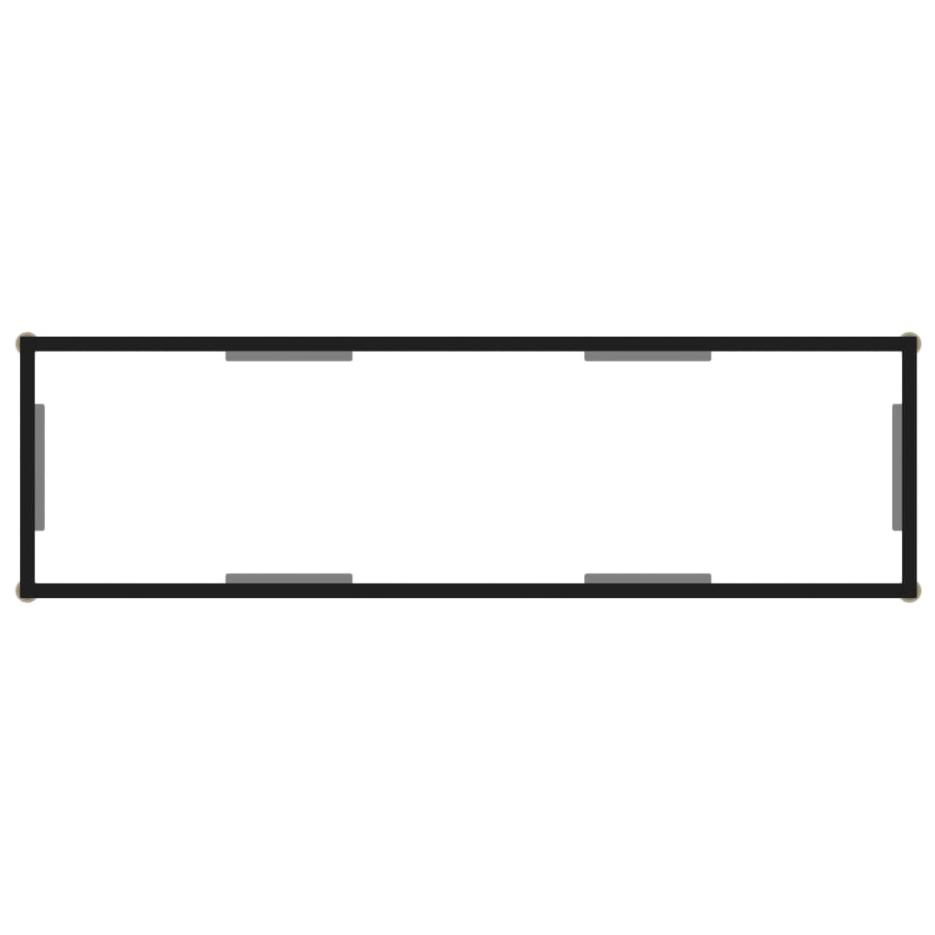 Wandtafel 120x35x75 cm gehard glas transparant is nu te koop bij PeponiXL, paradijselijk wonen!