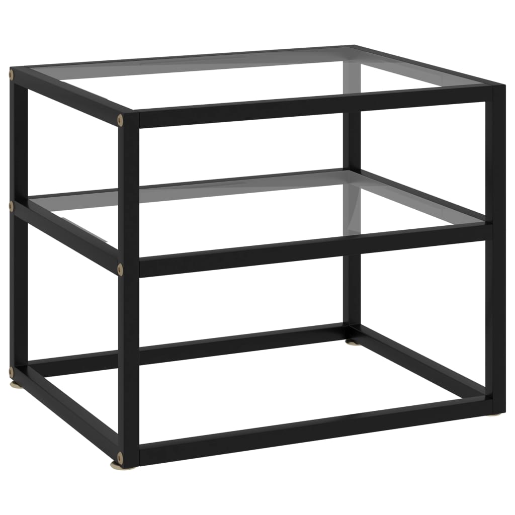 Wandtafel 50x40x40 cm gehard glas transparant is nu te koop bij PeponiXL, paradijselijk wonen!