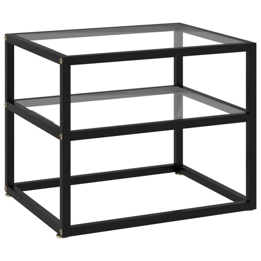 Wandtafel 50x40x40 cm gehard glas transparant is nu te koop bij PeponiXL, paradijselijk wonen!