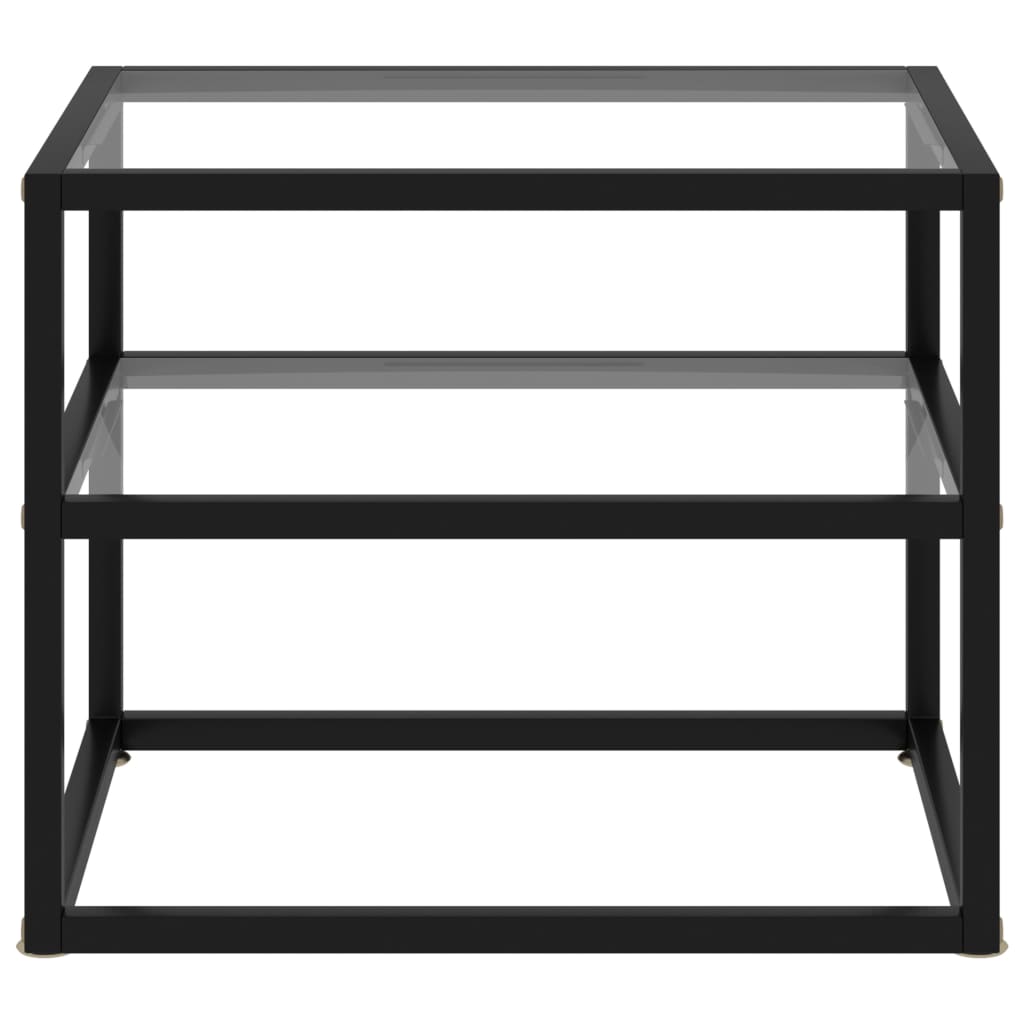 Wandtafel 50x40x40 cm gehard glas transparant is nu te koop bij PeponiXL, paradijselijk wonen!
