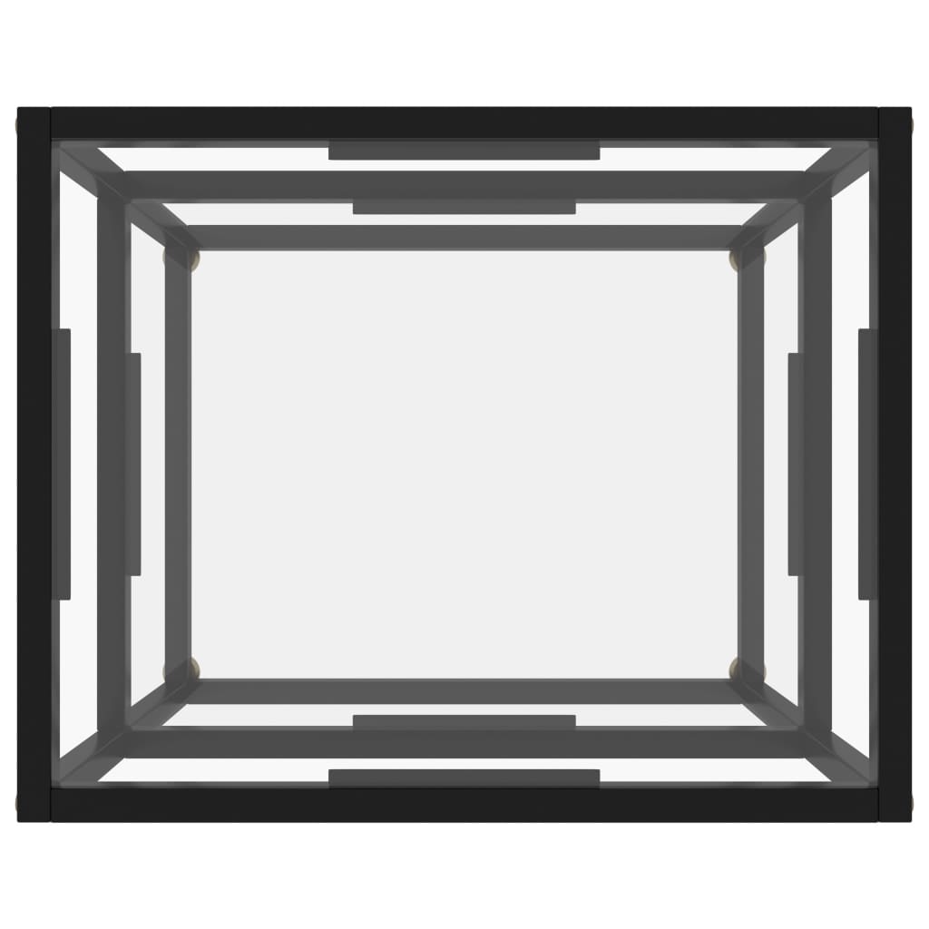 Wandtafel 50x40x40 cm gehard glas transparant is nu te koop bij PeponiXL, paradijselijk wonen!