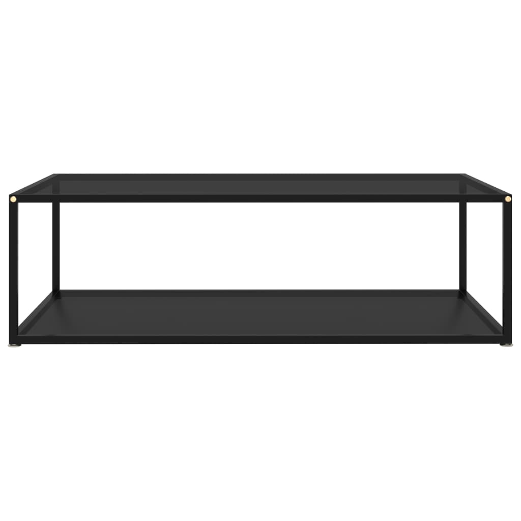 Salontafel 120x60x35 cm gehard glas zwart is nu te koop bij PeponiXL, paradijselijk wonen!