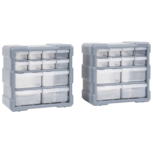 Organisers met 12 lades 2 st 26,5x16x26 cm is nu te koop bij PeponiXL, paradijselijk wonen!