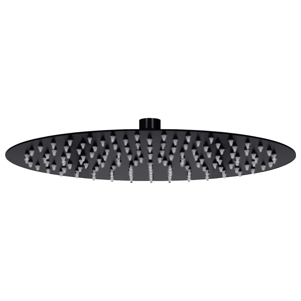 Regendouchekop rond 30 cm roestvrij staal zwart is nu te koop bij PeponiXL, paradijselijk wonen!
