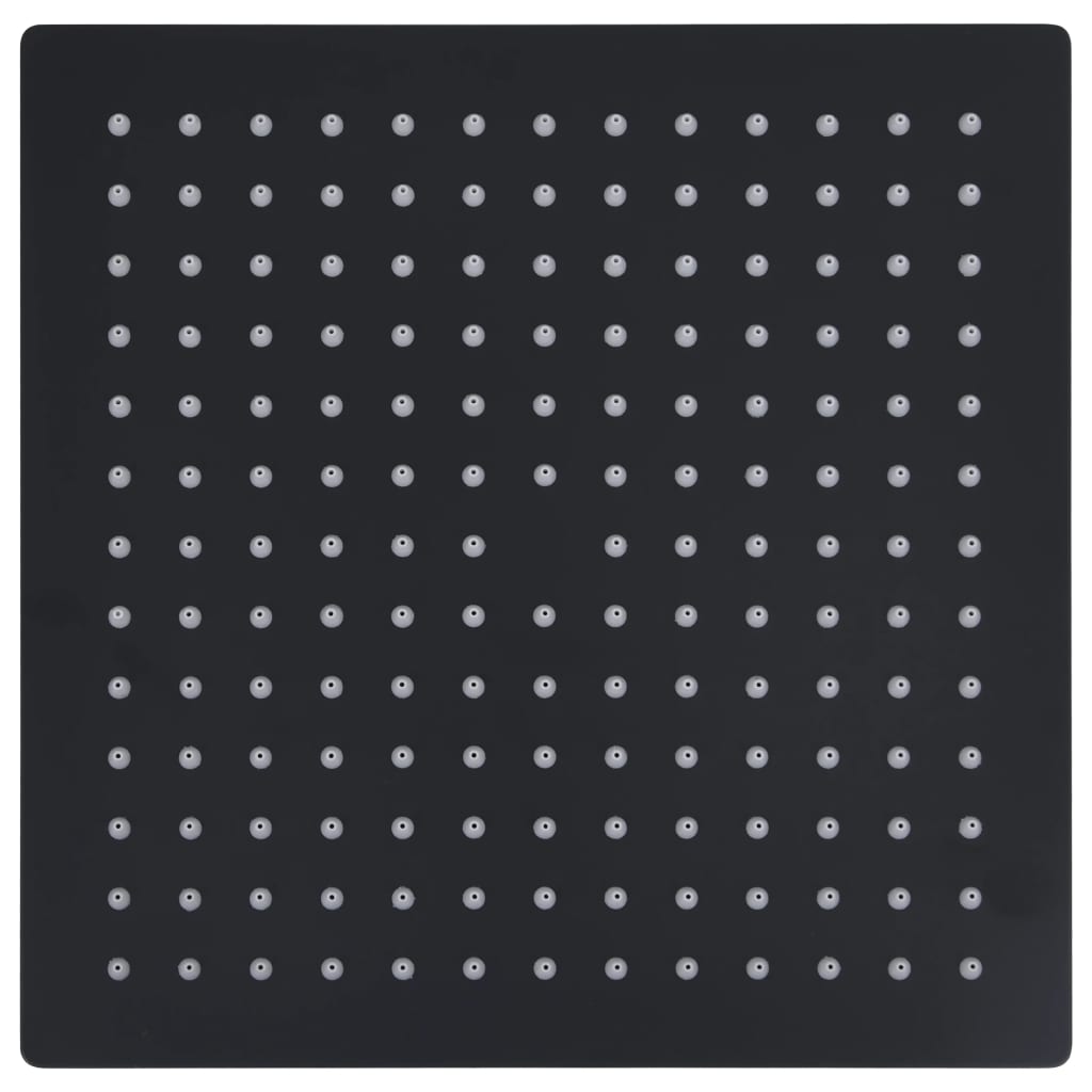 Regendouchekop vierkant 25x25 cm roestvrij staal zwart is nu te koop bij PeponiXL, paradijselijk wonen!