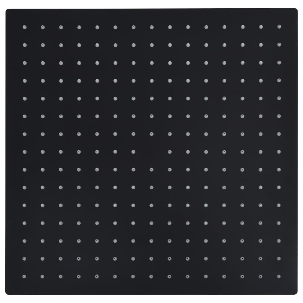 Regendouchekop vierkant 40x40 cm roestvrij staal zwart is nu te koop bij PeponiXL, paradijselijk wonen!