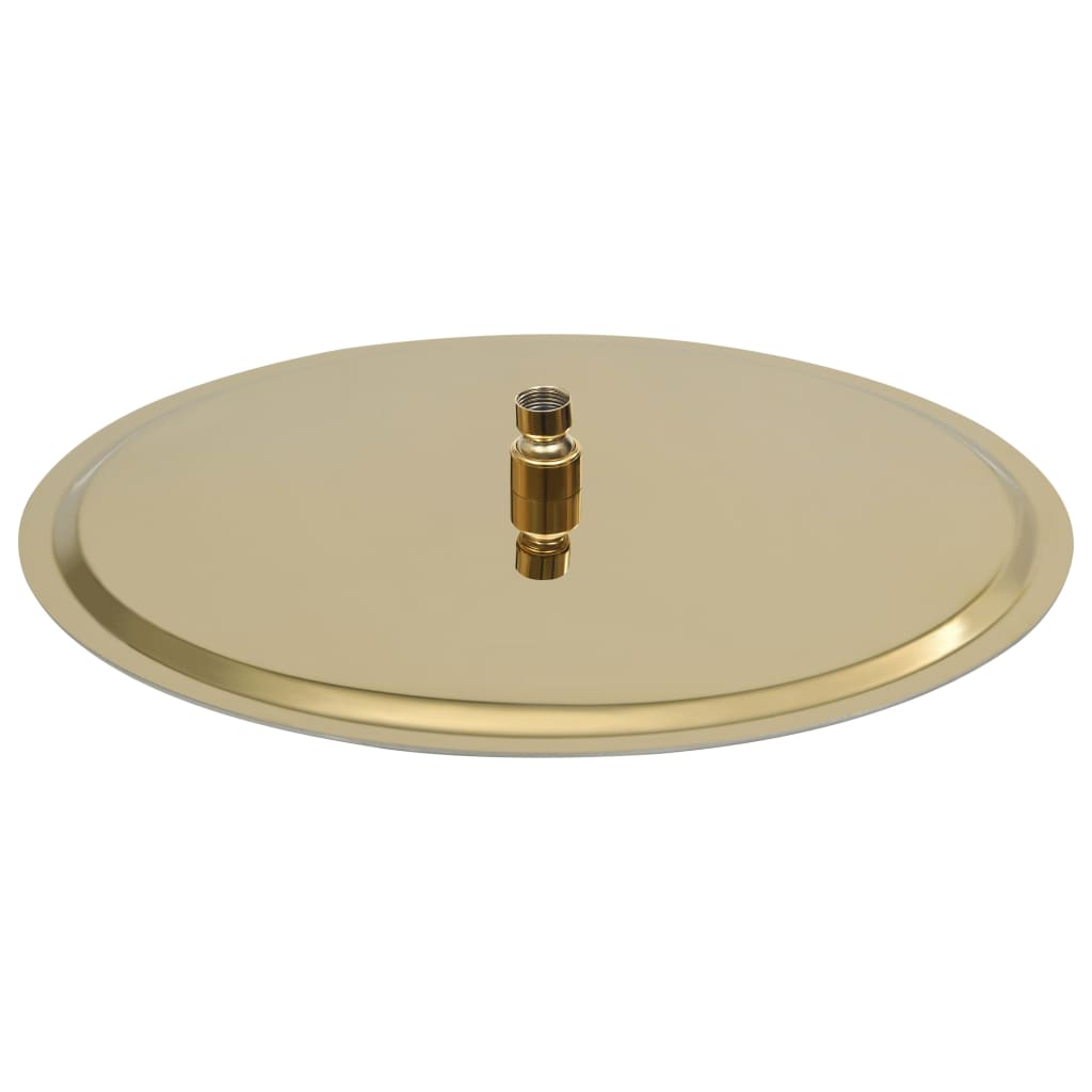 Regendouchekop rond 40 cm roestvrij staal goudkleurig is nu te koop bij PeponiXL, paradijselijk wonen!
