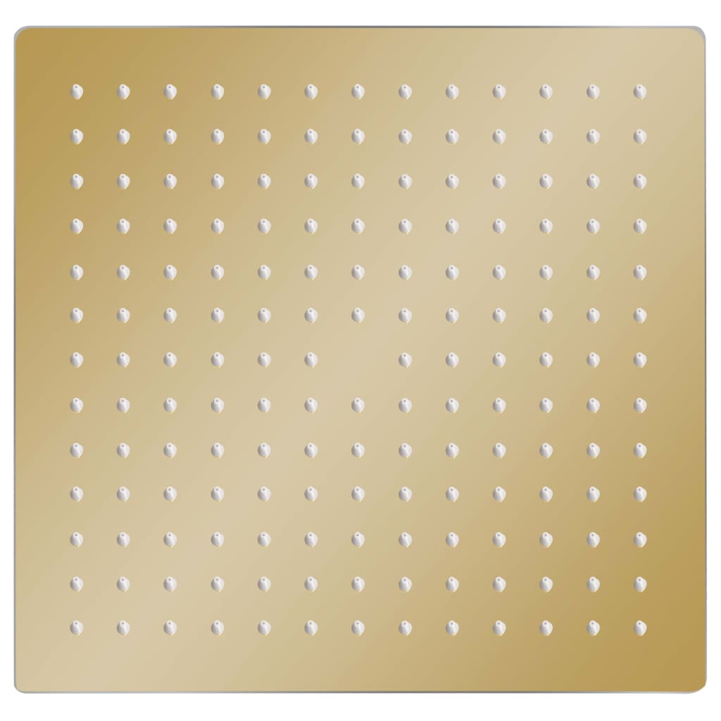 Regendouchekop vierkant 25x25 cm roestvrij staal goudkleurig is nu te koop bij PeponiXL, paradijselijk wonen!