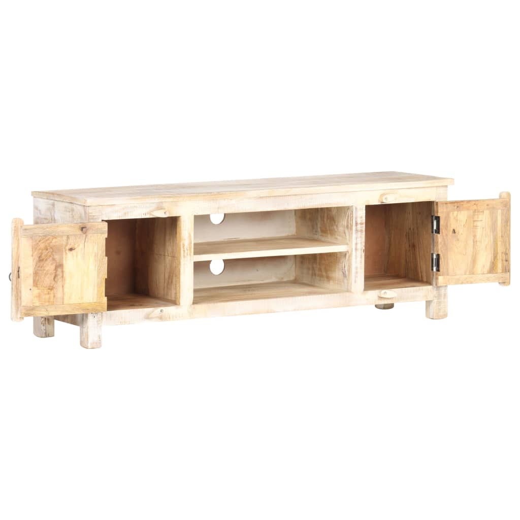 Tv-meubel 120x30x40 cm ruw acaciahout is nu te koop bij PeponiXL, paradijselijk wonen!
