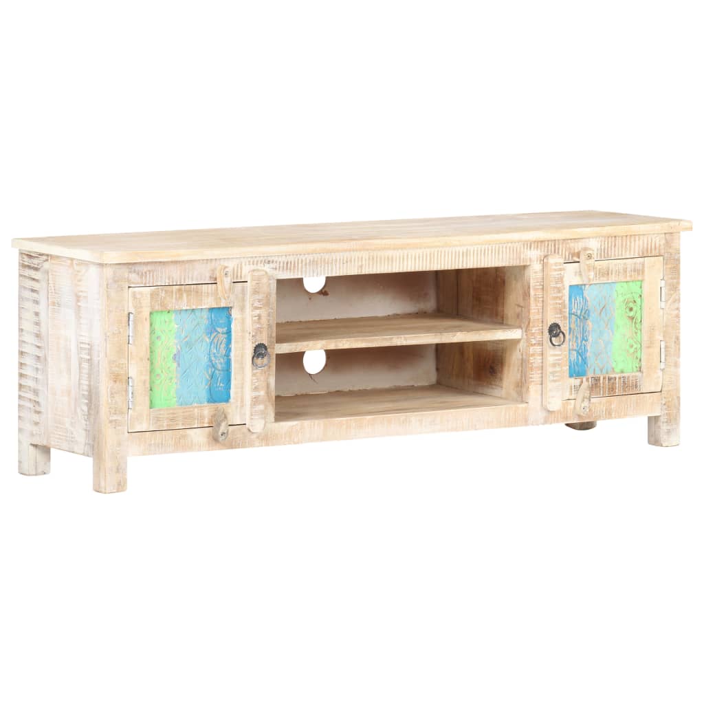 Tv-meubel 120x30x40 cm ruw acaciahout is nu te koop bij PeponiXL, paradijselijk wonen!