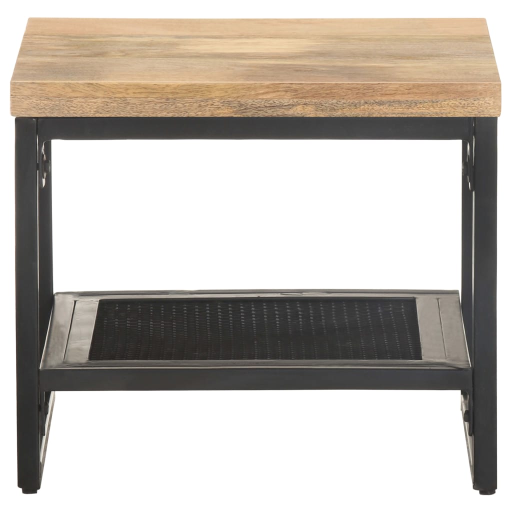 Bijzettafel 40x40x35 cm massief mangohout is nu te koop bij PeponiXL, paradijselijk wonen!