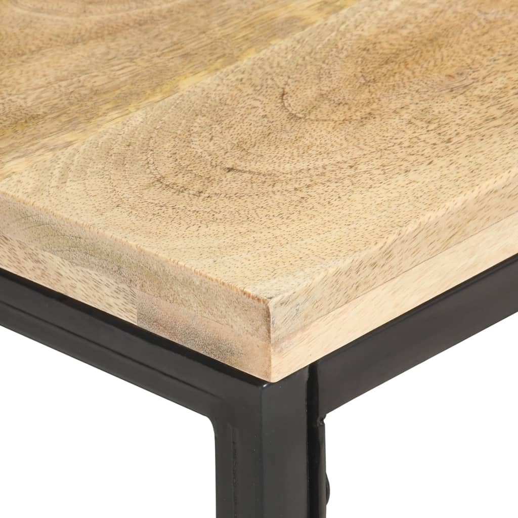 Bijzettafel 40x40x35 cm massief mangohout is nu te koop bij PeponiXL, paradijselijk wonen!