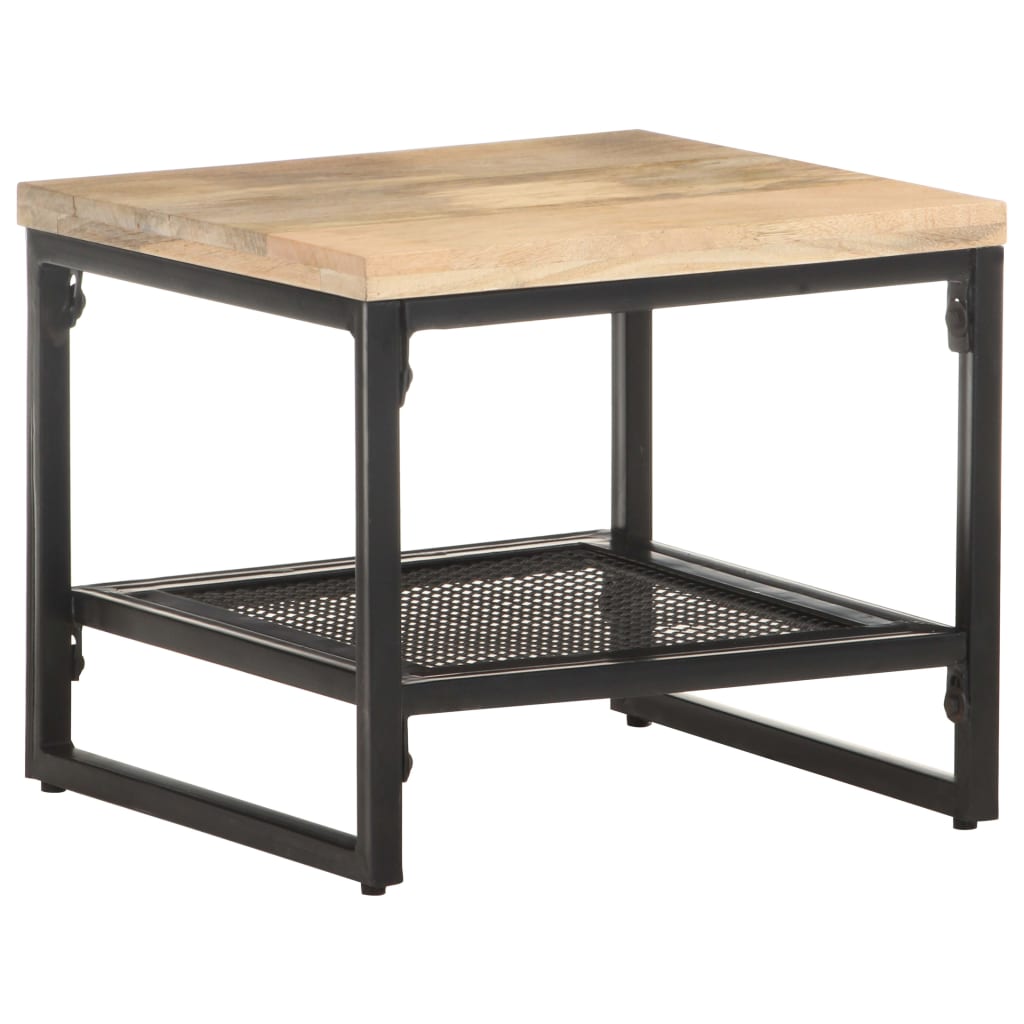 Bijzettafel 40x40x35 cm massief mangohout is nu te koop bij PeponiXL, paradijselijk wonen!