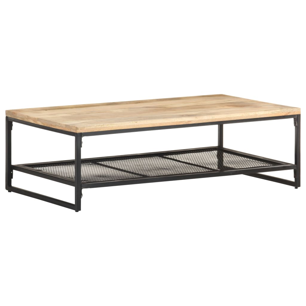 Salontafel 110x60x35 cm massief mangohout is nu te koop bij PeponiXL, paradijselijk wonen!