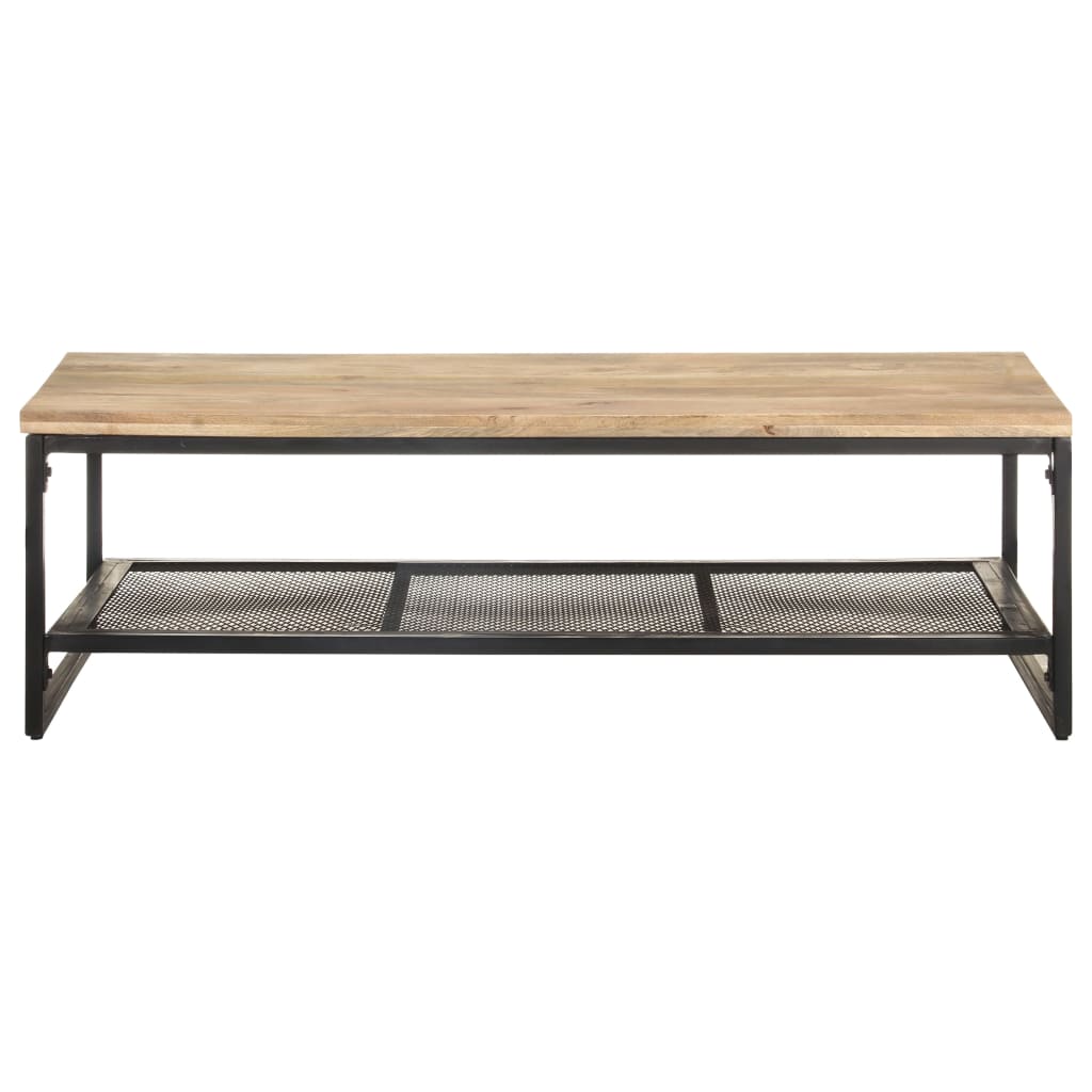 Salontafel 110x60x35 cm massief mangohout is nu te koop bij PeponiXL, paradijselijk wonen!