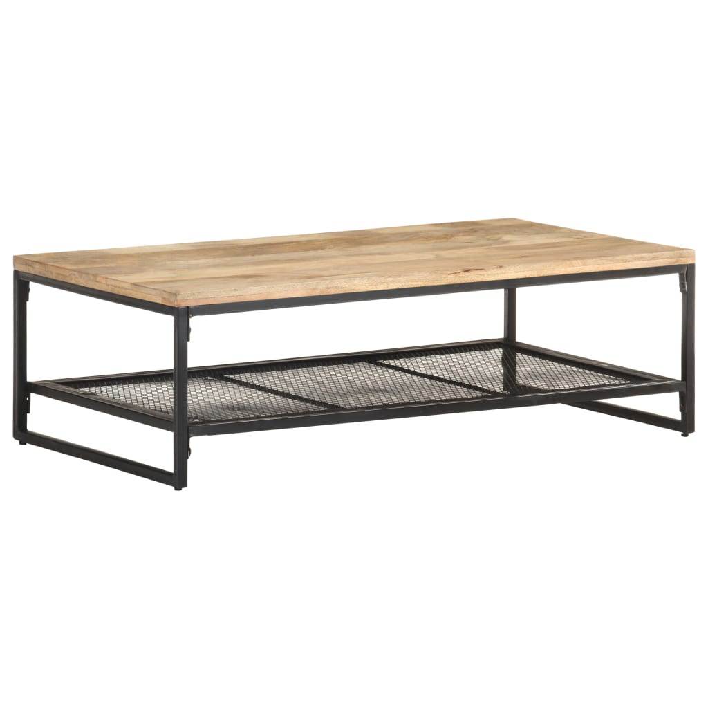 Salontafel 110x60x35 cm massief mangohout is nu te koop bij PeponiXL, paradijselijk wonen!