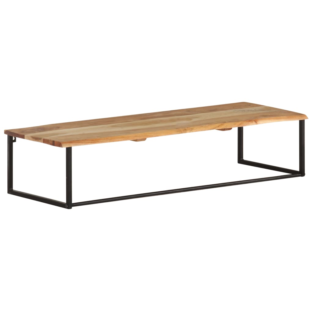 Kapstok met schap 100x35x22 cm massief acaciahout is nu te koop bij PeponiXL, paradijselijk wonen!