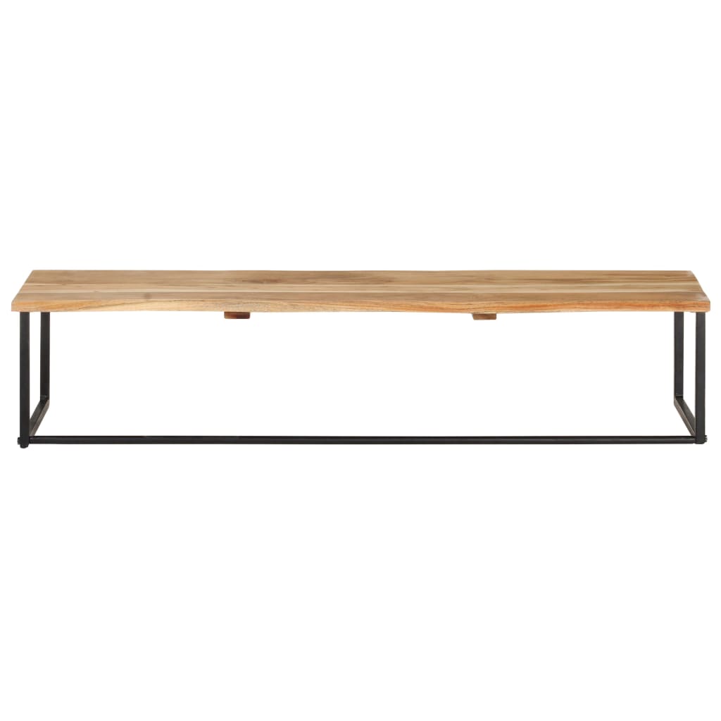 Kapstok met schap 100x35x22 cm massief acaciahout is nu te koop bij PeponiXL, paradijselijk wonen!