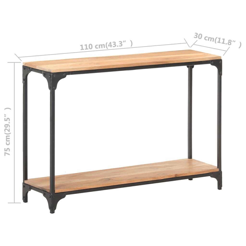 Wandtafel 110x30x75 cm massief acaciahout is nu te koop bij PeponiXL, paradijselijk wonen!
