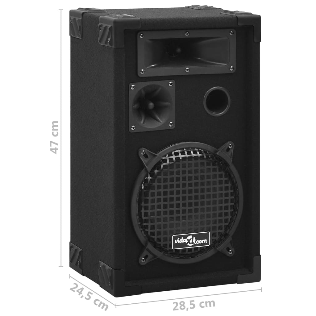 Hifi-podiumluidsprekers 2 st passief professioneel 800 W zwart is nu te koop bij PeponiXL, paradijselijk wonen!