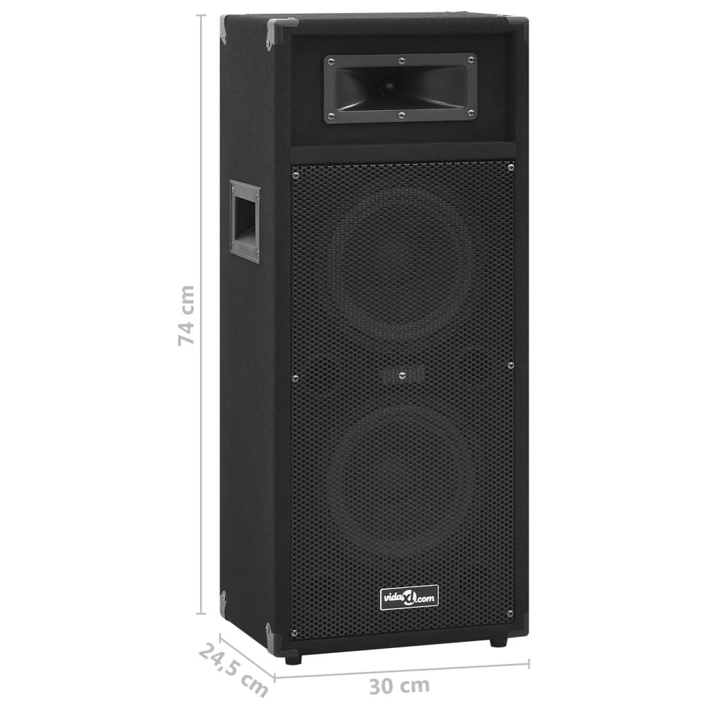 Hifi-podiumluidsprekers 2 st passief professioneel 1000 W zwart is nu te koop bij PeponiXL, paradijselijk wonen!