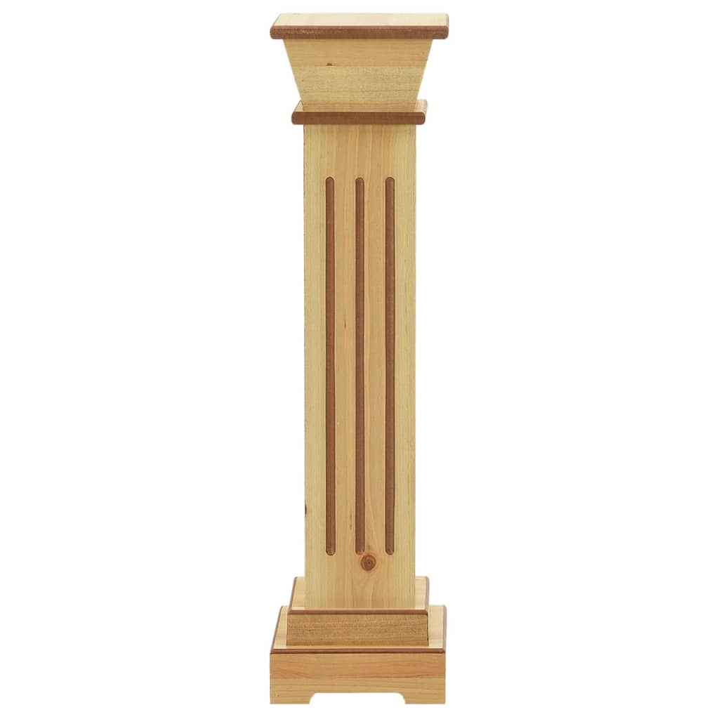 Plantenstandaard klassieke zuil vierkant 17x17x66 cm MDF hout is nu te koop bij PeponiXL, paradijselijk wonen!