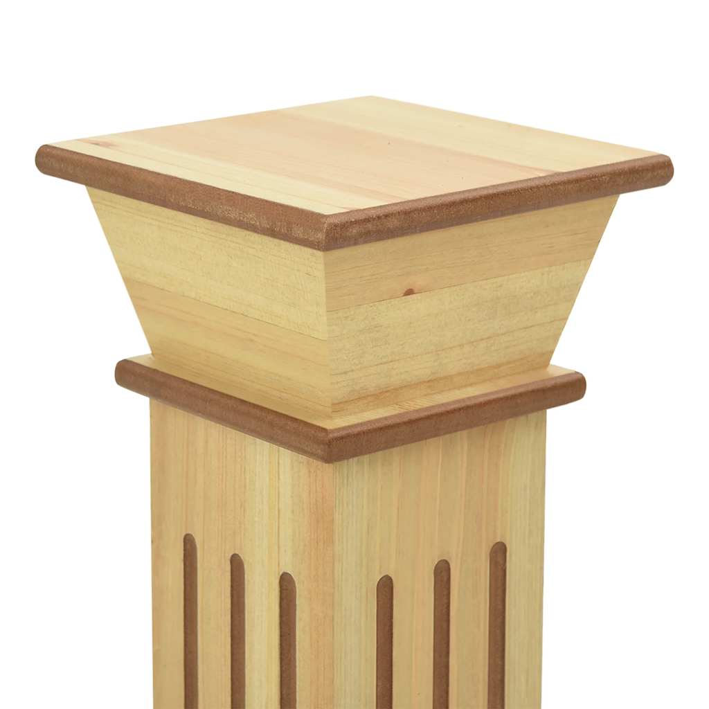 Plantenstandaard klassieke zuil vierkant 17x17x66 cm MDF hout is nu te koop bij PeponiXL, paradijselijk wonen!