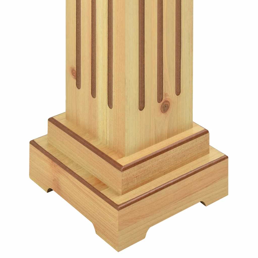 Plantenstandaard klassieke zuil vierkant 17x17x66 cm MDF hout is nu te koop bij PeponiXL, paradijselijk wonen!