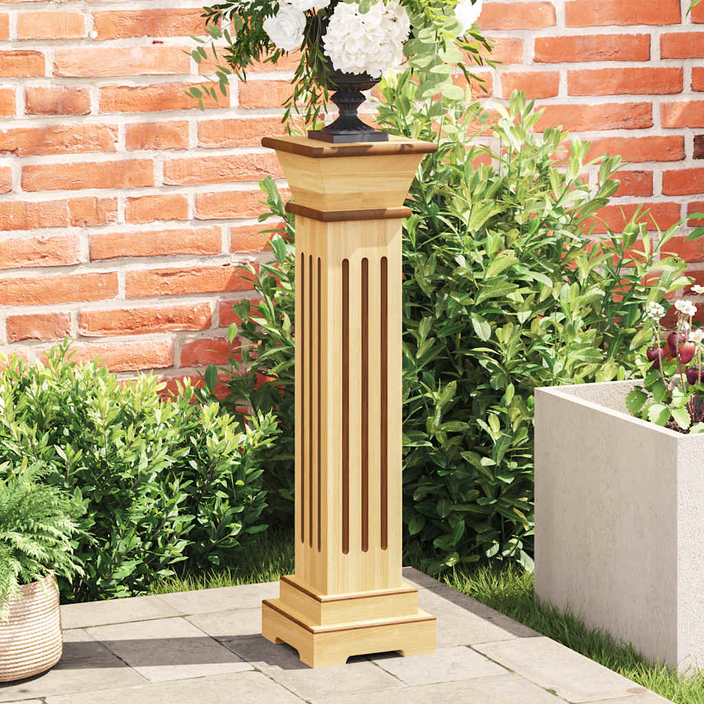 Plantenstandaard klassieke zuil vierkant 17x17x66 cm MDF hout is nu te koop bij PeponiXL, paradijselijk wonen!