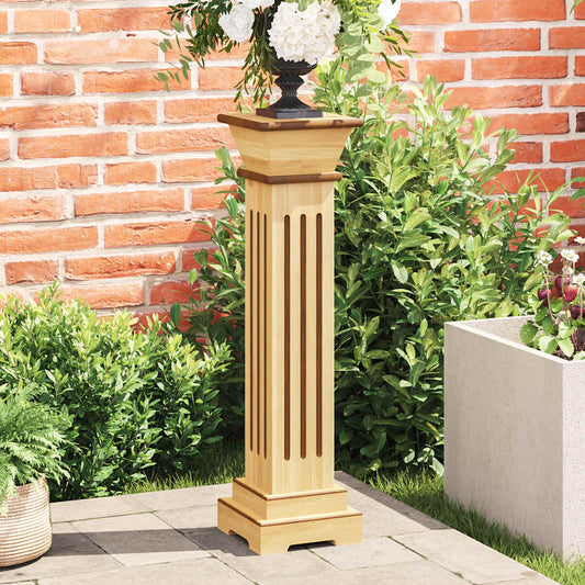 Plantenstandaard klassieke zuil vierkant 17x17x66 cm MDF hout is nu te koop bij PeponiXL, paradijselijk wonen!