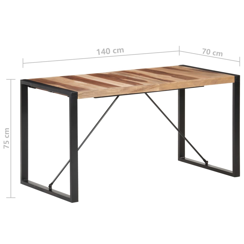 Eettafel 140x70x75 cm massief hout is nu te koop bij PeponiXL, paradijselijk wonen!