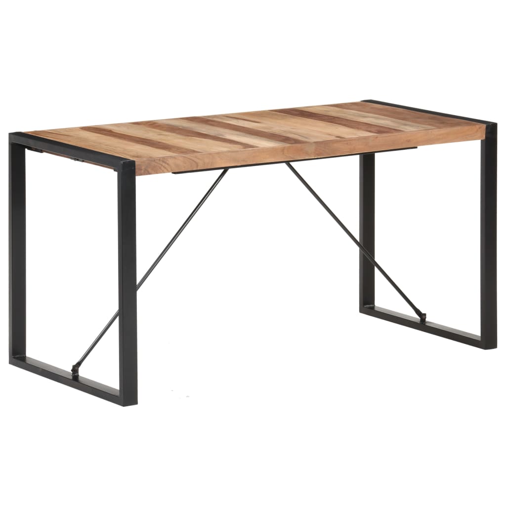Eettafel 140x70x75 cm massief hout is nu te koop bij PeponiXL, paradijselijk wonen!