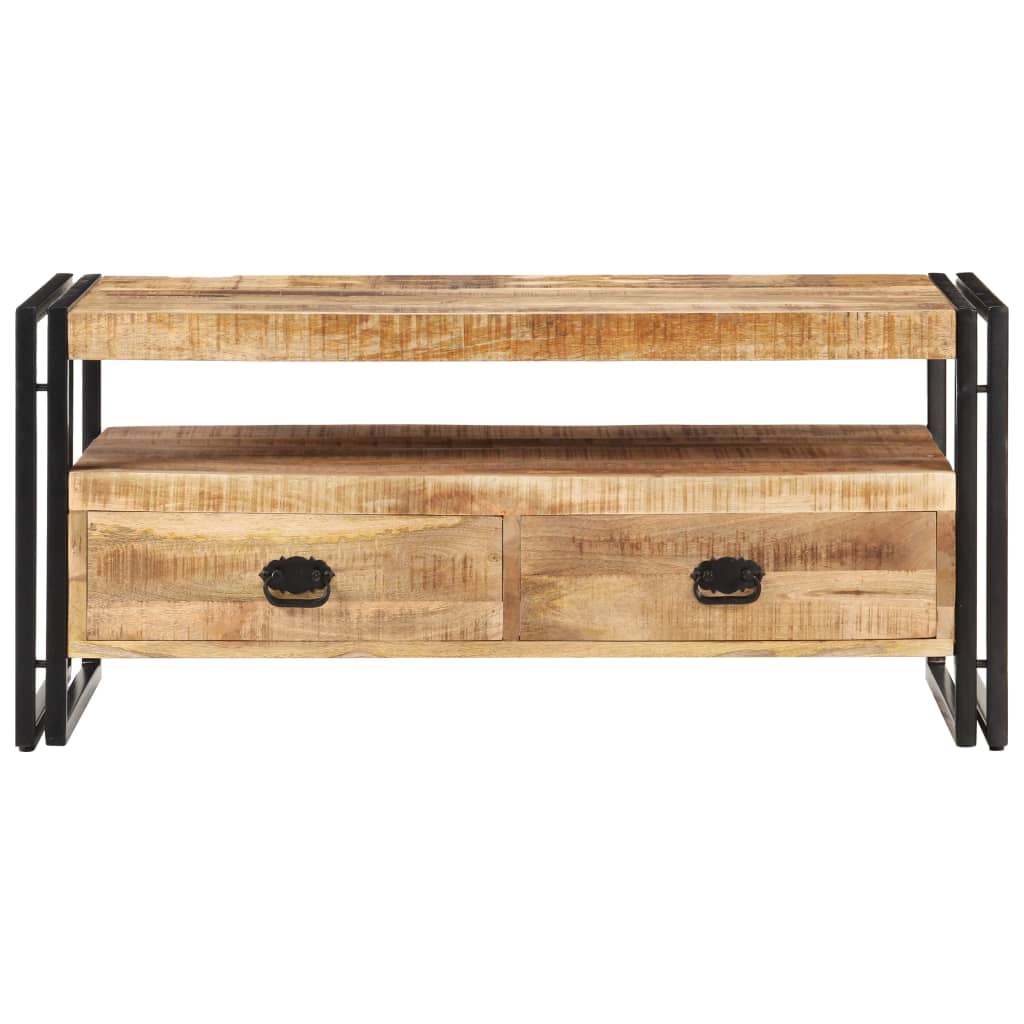 Salontafel 100x55x45 cm ruw mangohout is nu te koop bij PeponiXL, paradijselijk wonen!