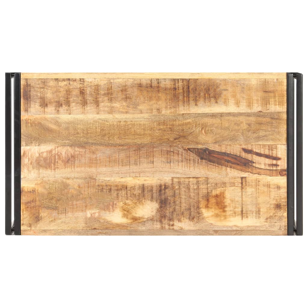 Salontafel 100x55x45 cm ruw mangohout is nu te koop bij PeponiXL, paradijselijk wonen!