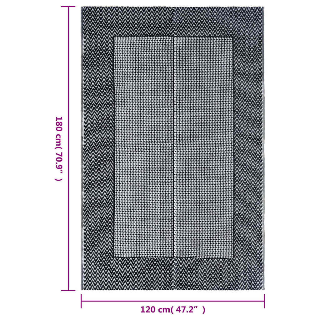 Buitenkleed ARAKIL 120x180 cm PP grijs is nu te koop bij PeponiXL, paradijselijk wonen!