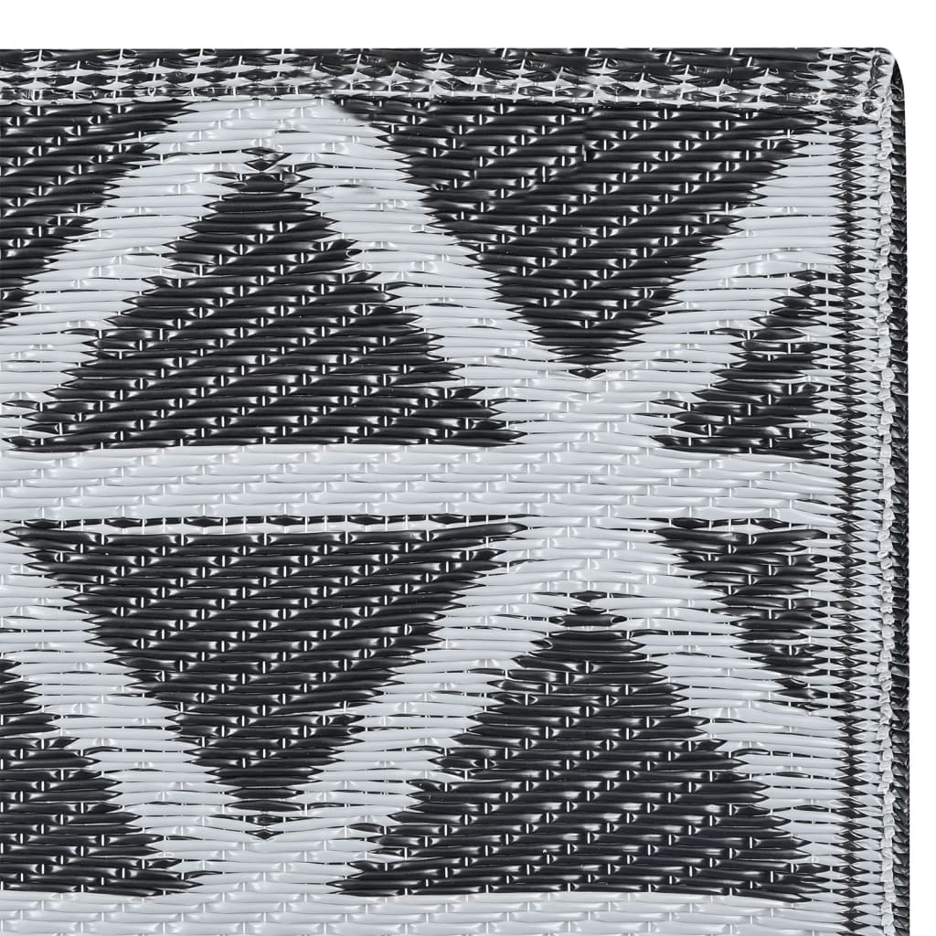 Buitenkleed ARAKIL 80x150 cm PP zwart is nu te koop bij PeponiXL, paradijselijk wonen!