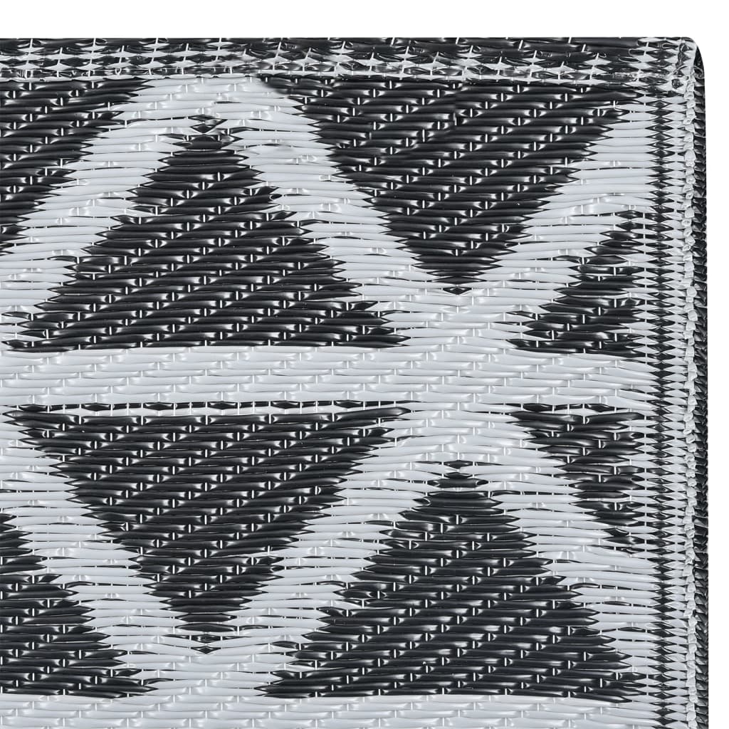 Buitenkleed ARAKIL 190x290 cm PP zwart is nu te koop bij PeponiXL, paradijselijk wonen!